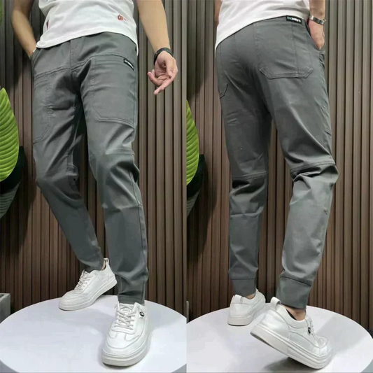 Unisex Cargo Byxor Multifunktionella Polyester Spandex-1