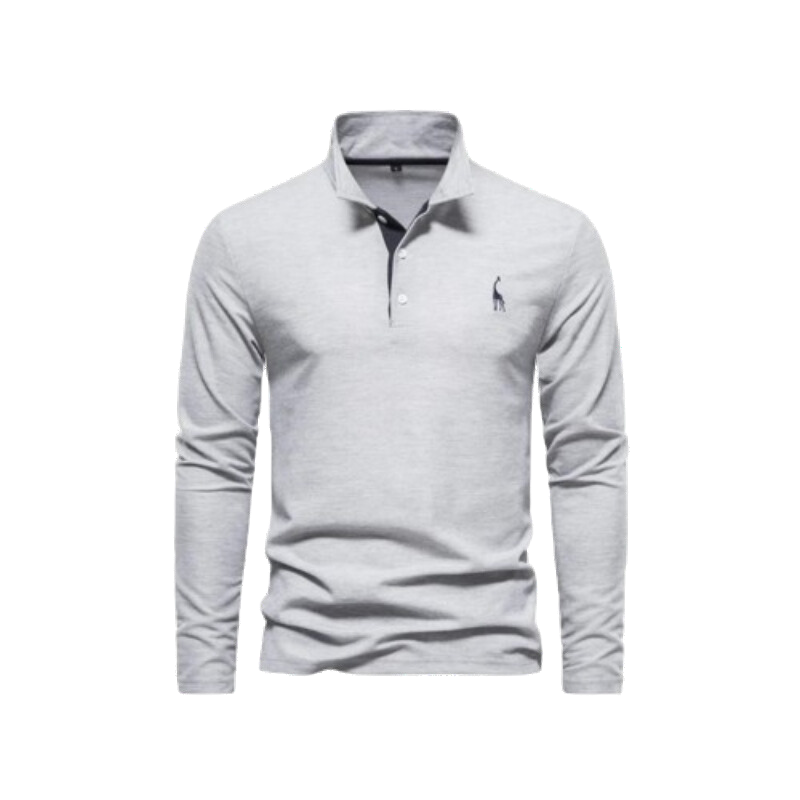 Herr Polo Skjorta Klassisk Design 100% Bomull 7