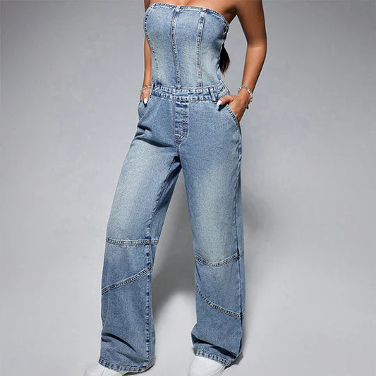 Dam Jeans Utan BÀrare Elegant Design Högkvalitativ Bomull Elastan 1