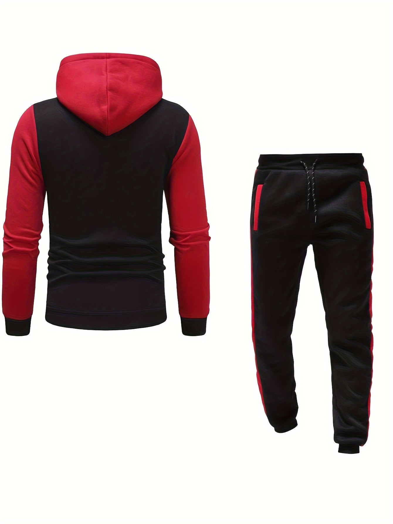 Mäns Fritidsträningsdräkt Överdimensionerad Polyester-4