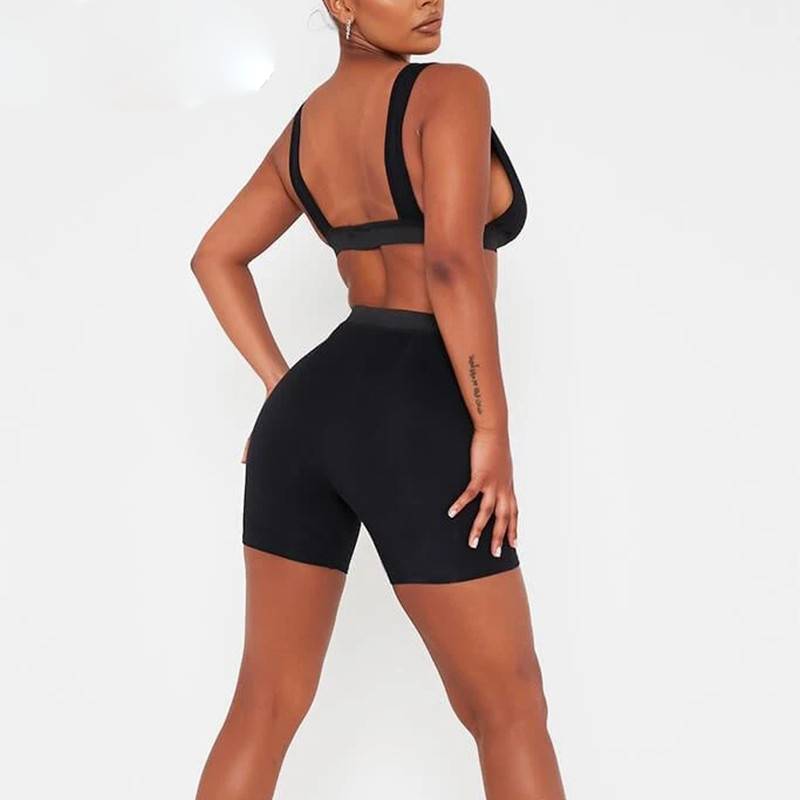 Dam Shorts Set V-Neck Polyester 3