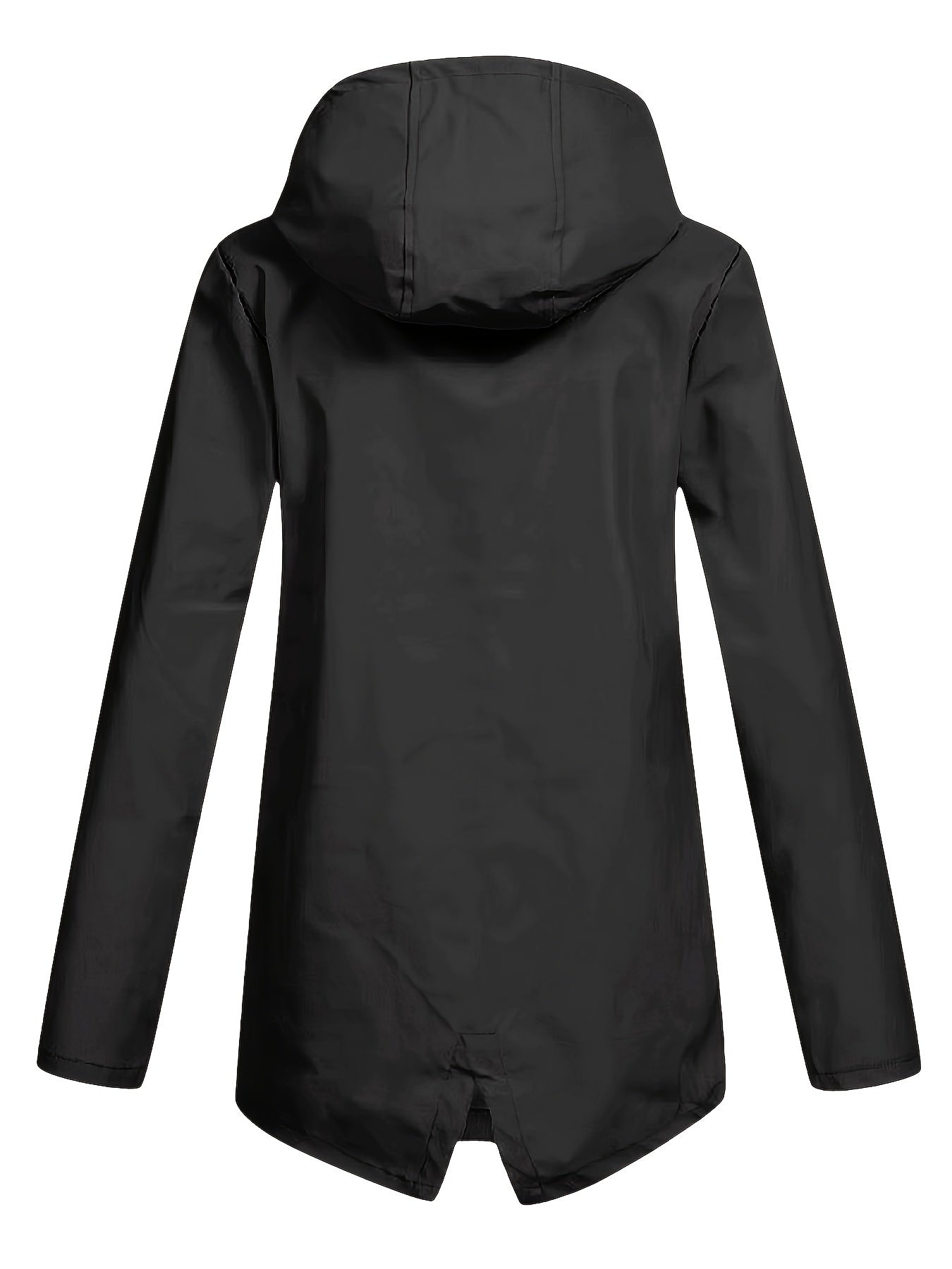 Damjacka Hoodie i Vindtåligt Material med Klaffpåsar – Avslappnad Jacka för Dam, Perfekt för Utomhusaktiviteter 3