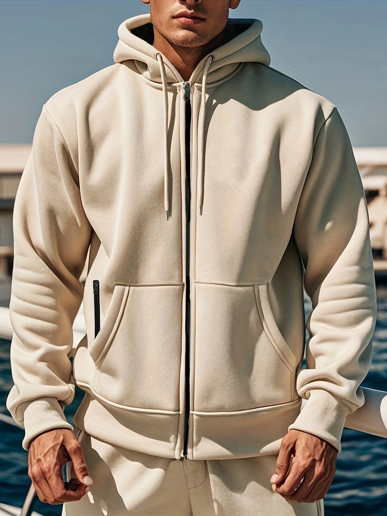 Dam Hoodie Med Dragkedja Mjuk Andningsbar Tyg-3