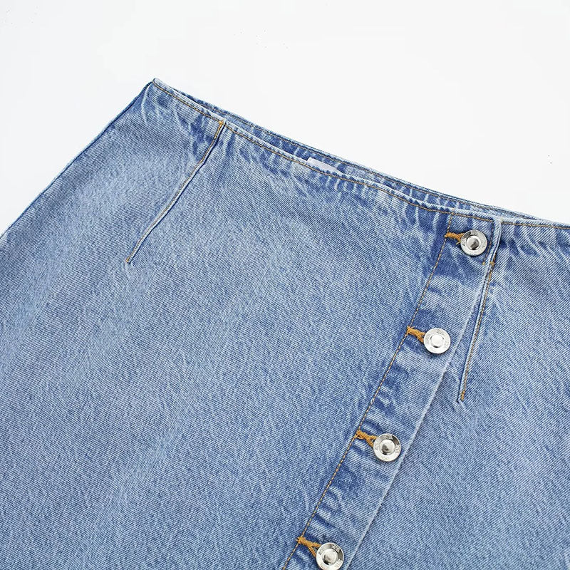 Dam A-Linjekjol med Slits Polyester Elegant A-Linjeformad 5