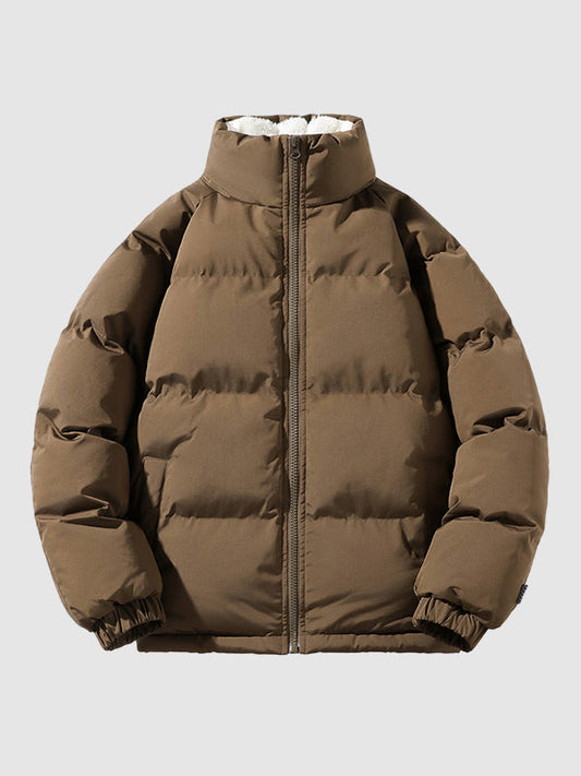 Herr Vinterjacka Isolerande Sportig Design Vattenavvisande Material-1