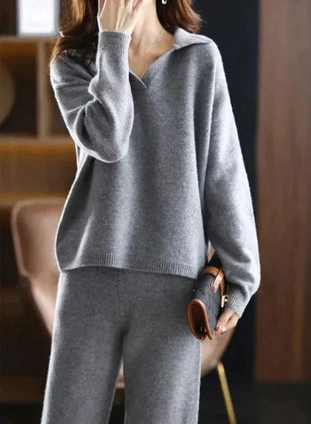 Kvinnors Träningsset Oversized Topp och Byxor 100% Bomull-6