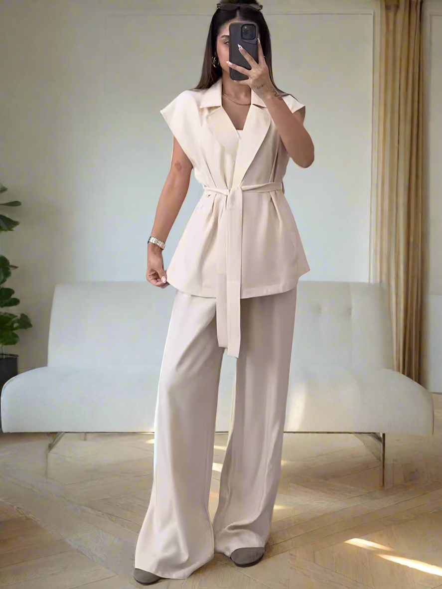 Variant image for Kvinnors Avslappnade Byxor Andningsbart Material-1