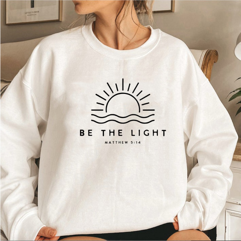 Dam Sweatshirt Trendig Mjuk Bomull-3