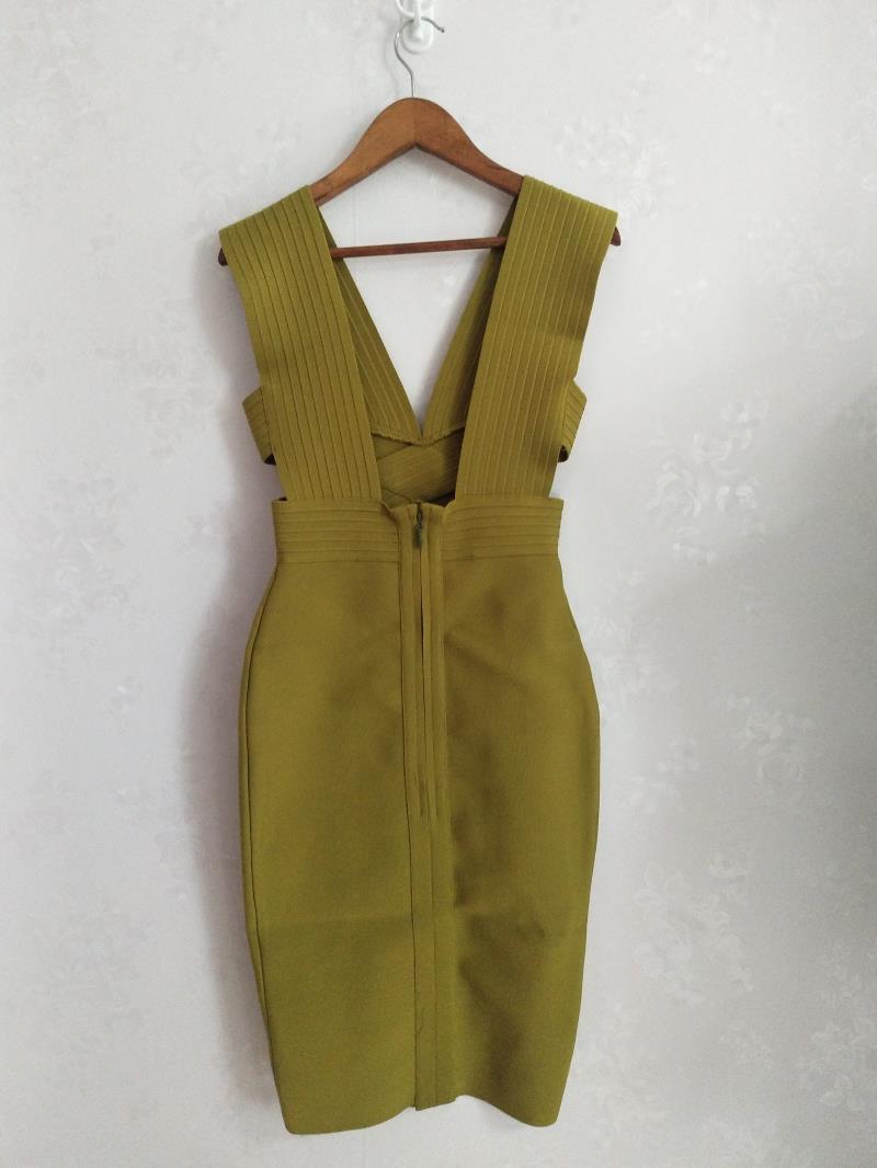 Dam Bodycon Klänning Ihålig Design Nylon Rayon Knälängd-6