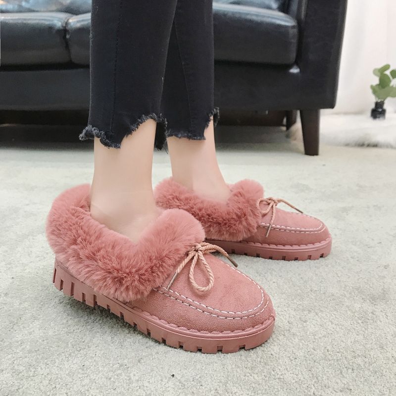 Herrskor Slip-On i Kort Plysch och Bomull för Avslappnad Stil-4