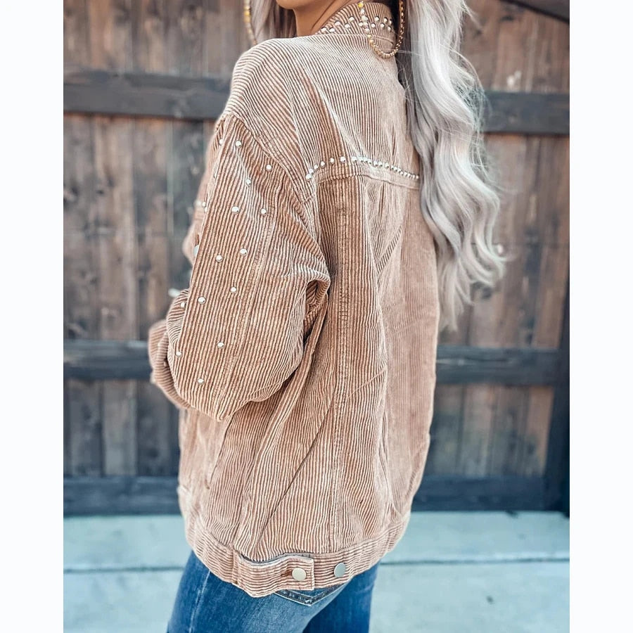 Dam Lång Vinterjacka Trendig Vattentålig Polyester 3