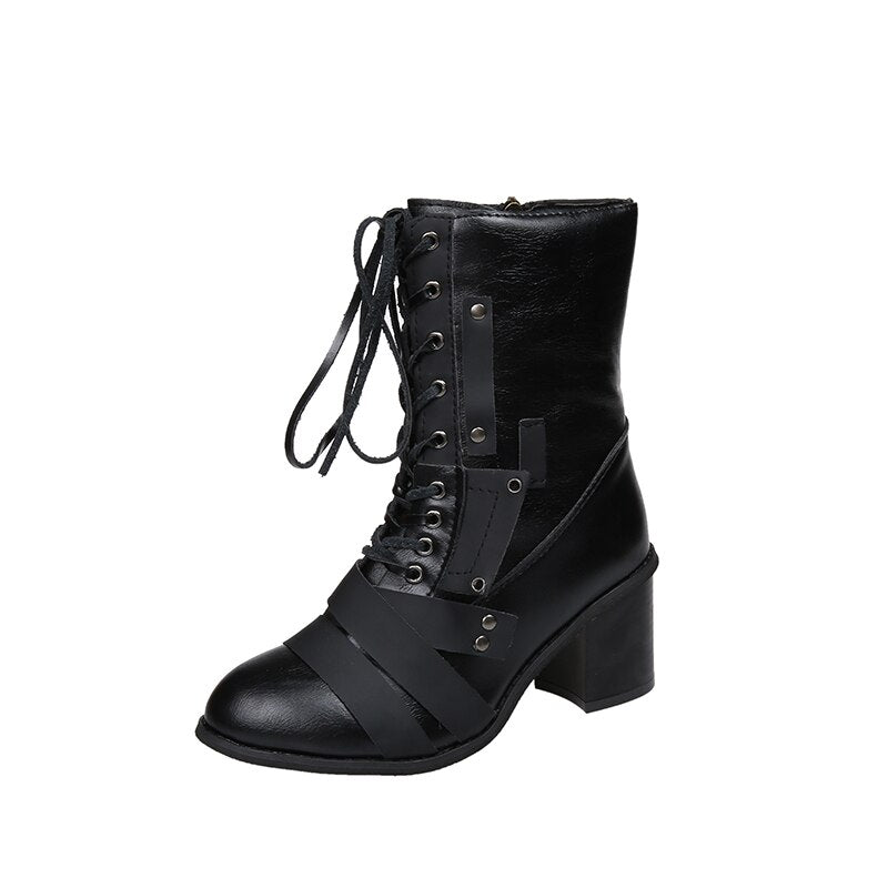Variant image for Dam Ankelstövlar Spetsig Fotform Eco Leather-10