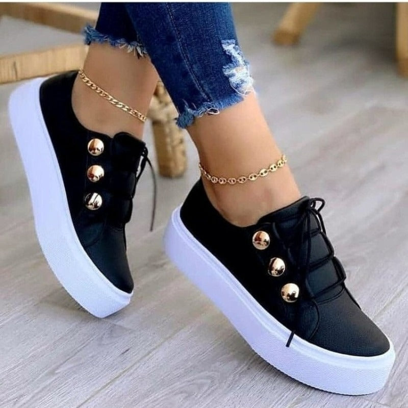 Variant image for Dam Sneakers Trendig Eco Leather Komfortabel och Modern-9