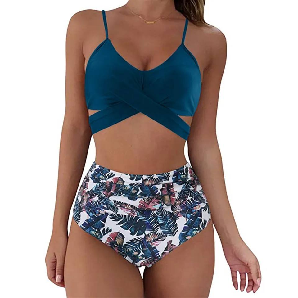 Variant image for Damernas Bikini Hög Midja Trendig Nylon-1