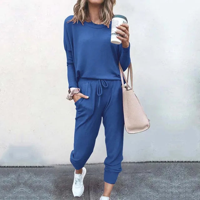 Dam Loungewear Set Bekväm Design Högkvalitativt Material 10