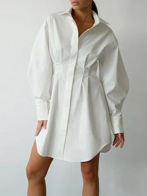 Dam Blusklänning Figurformande Mjuk Tyg 10