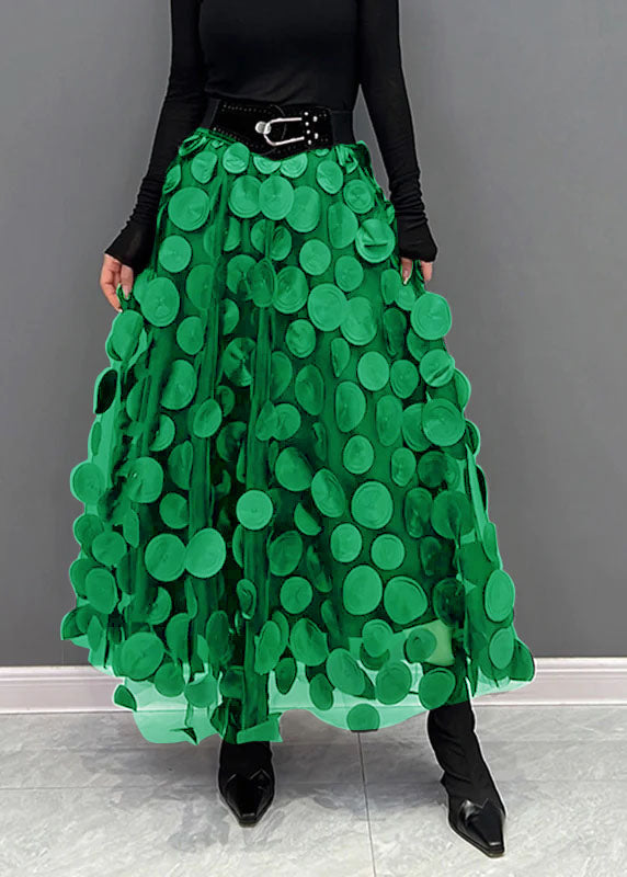 Damkjol med Prickar i Högkvalitativ Polyester – Bekväm Passform för Vardags och Fest, Längd 50 cm, Finns i Storlekar S-XL 12