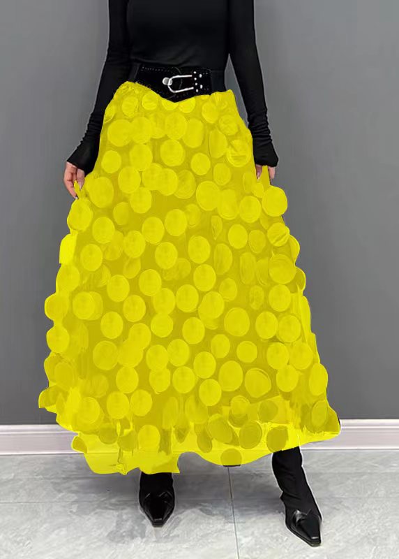 Damkjol med Prickar i Högkvalitativ Polyester – Bekväm Passform för Vardags och Fest, Längd 50 cm, Finns i Storlekar S-XL 14