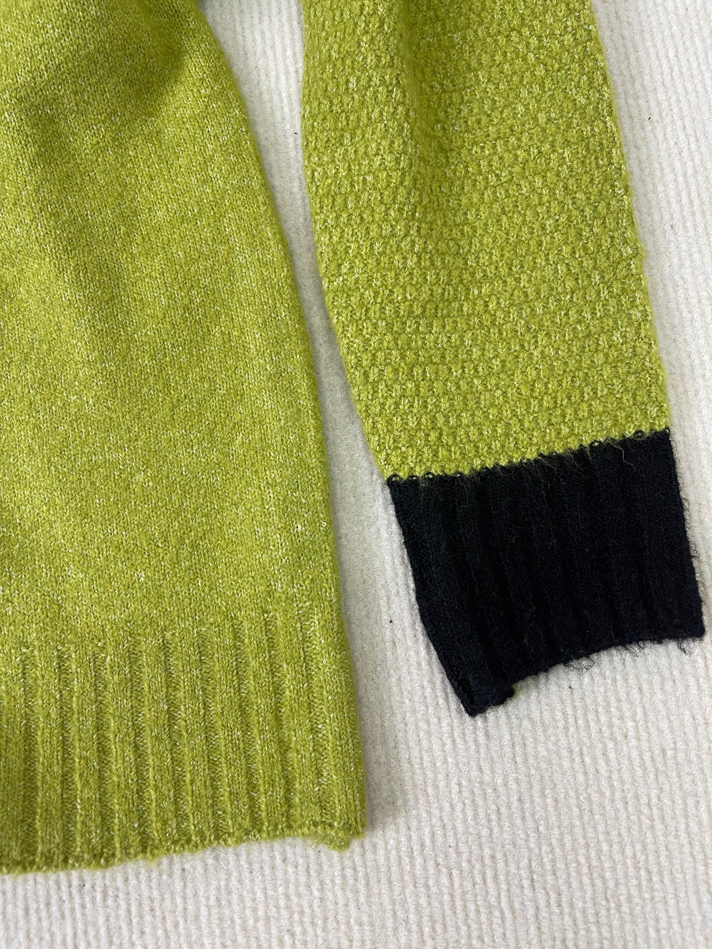 Dam Stickad Tröja Hög Halsringning Akryl Oversized-6