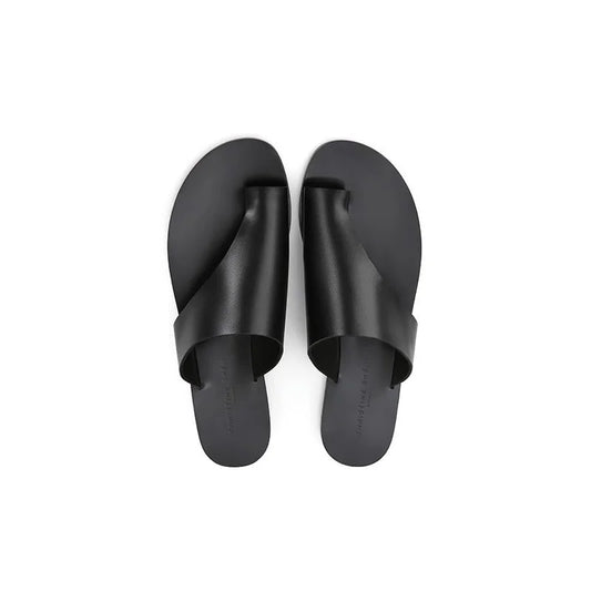 Dam Sandal Ăppen TĂ„ Casual LĂ€der-1