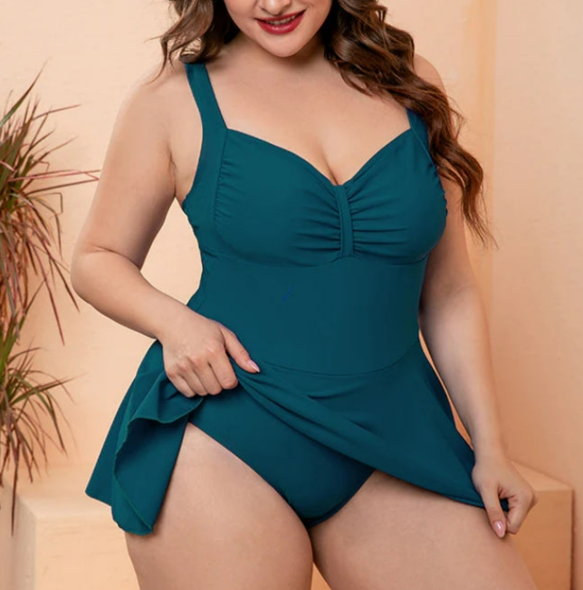 Dam Badklänning Överdimensionerad Sweetheart Nylon-2