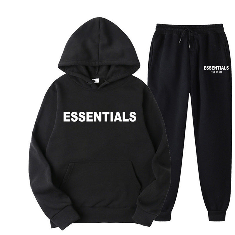 Variant image for Damer Hoodie och Joggingbyxor Avslappnad Bomullsmix-17