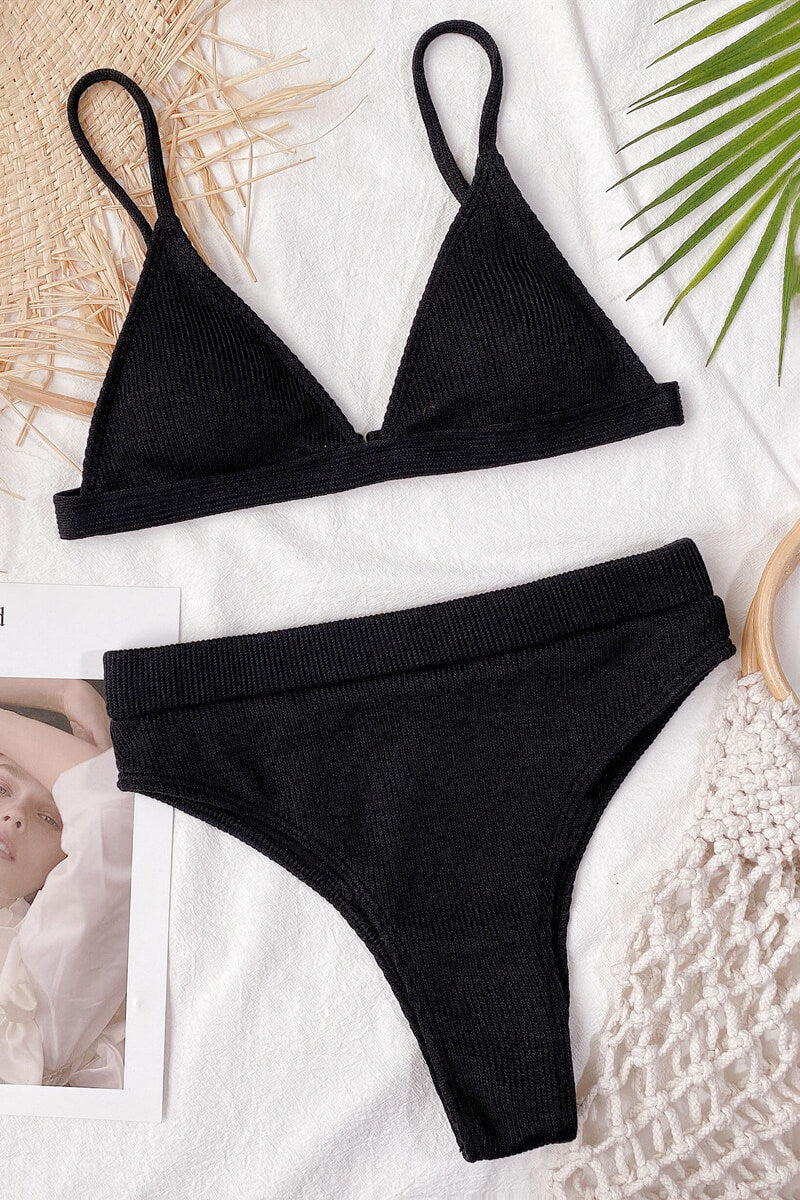 Bikini Dam Triangeltopp och Heta Byxor i Nylon-Spandex – Smickrande Badkläder för Strand och Pool 8