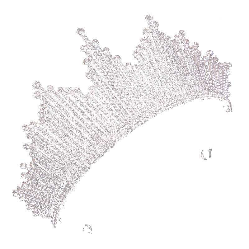Kvinnors Krona Kunglig Stil Högkvalitativ Metall och Strass-4