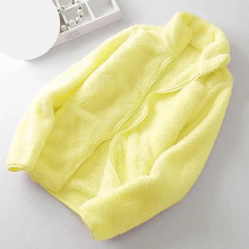 Fleecejacka Dam Fluffig Design med Dragkedja i Polyester 15