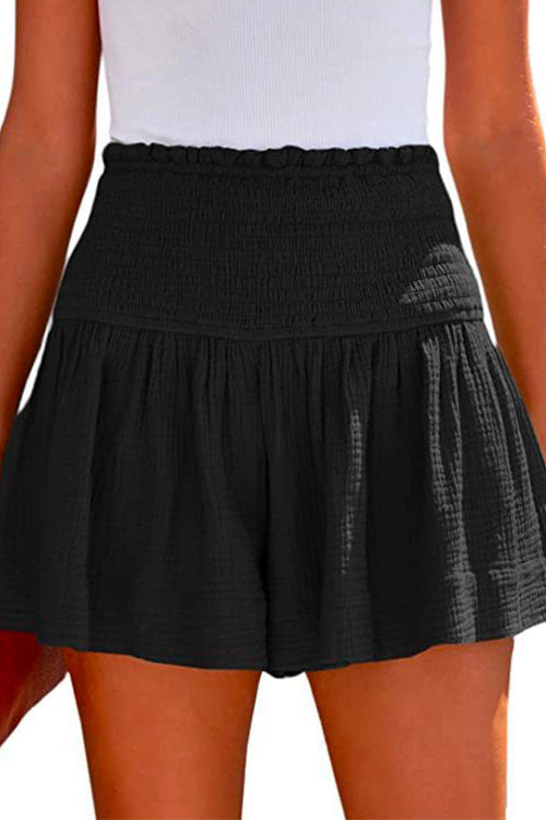 Variant image for Dam Shorts Bred Ben Elastiska Bomull Polyester Monokroma-13