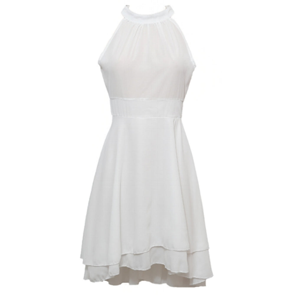 Kvinnor A-line Klänning Asymmetrisk Chiffon-2