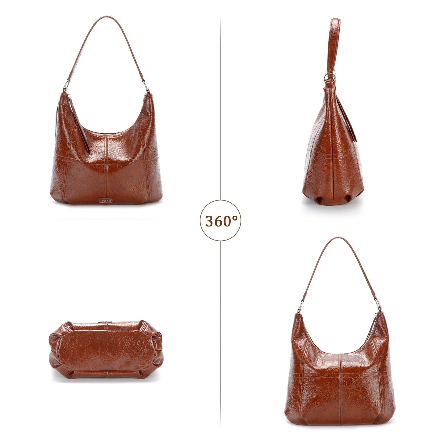 Dam Väska Vardaglig PU-läder Rymlig Design-6