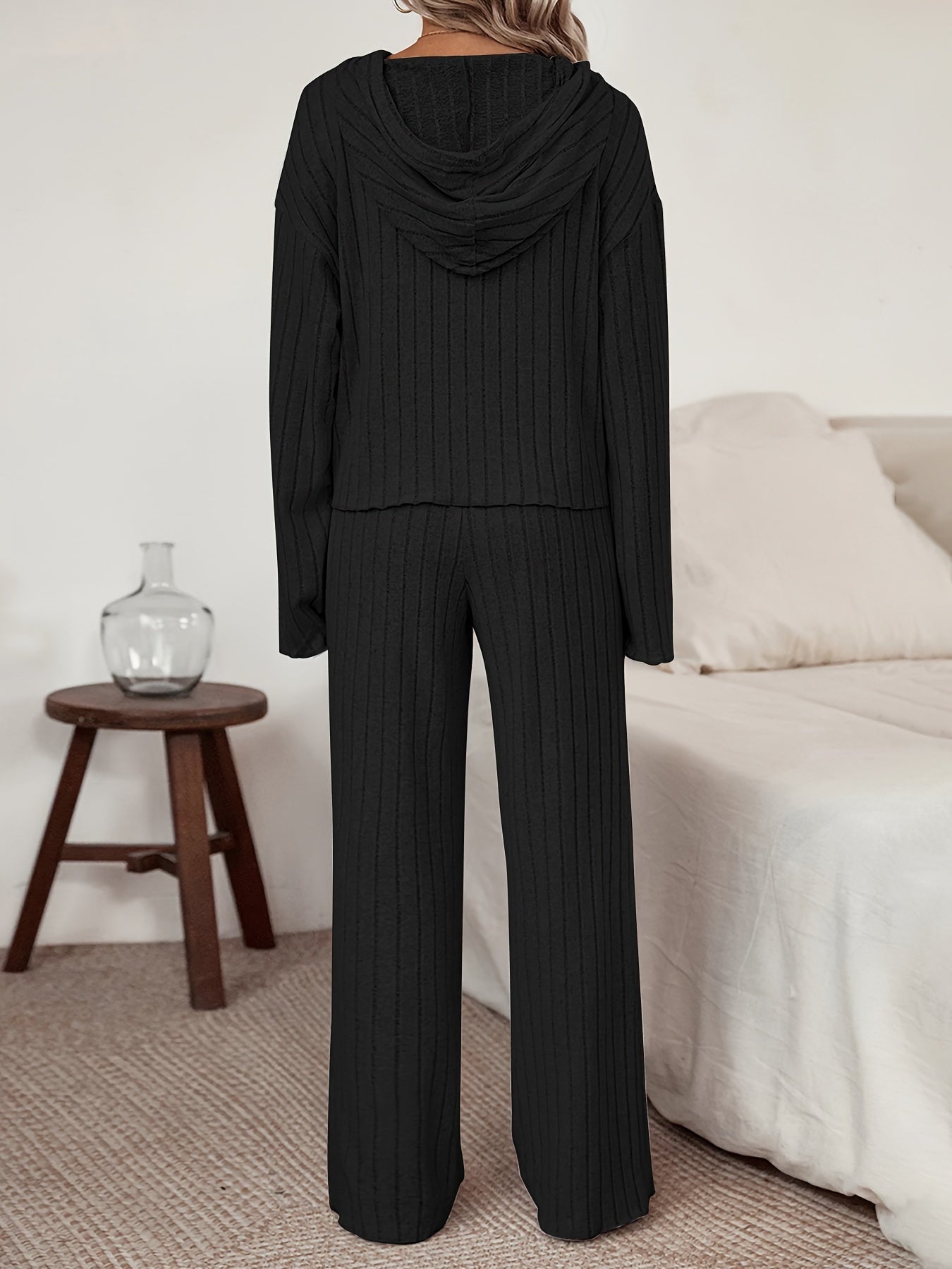Kvinnors Hoodie Enfärgad Regular Fit Bomull 5