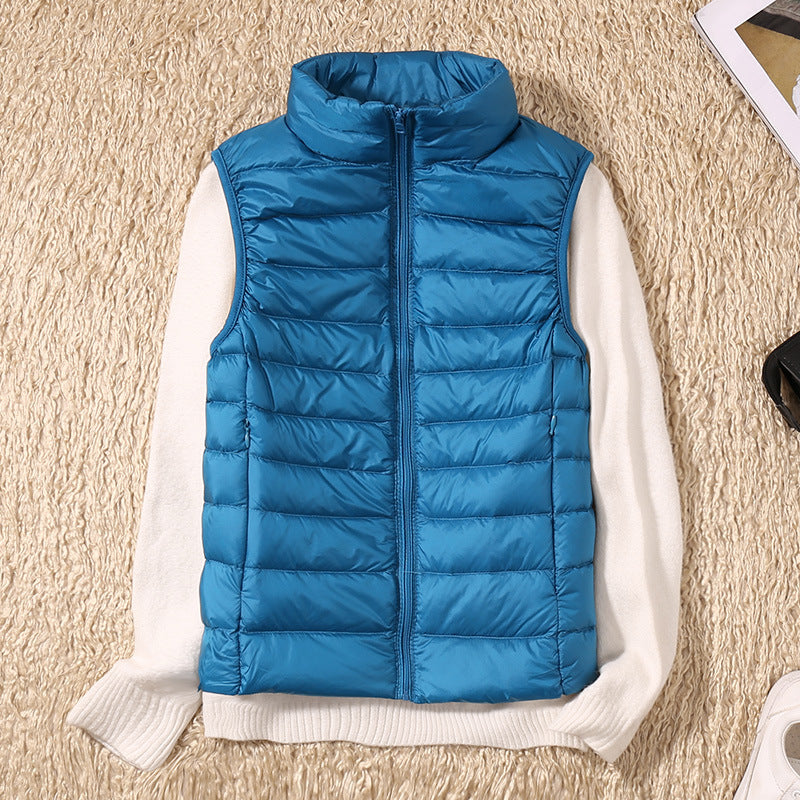 Kvinnors Gilet i Lätt Design av Högkvalitativt Tyg – Normal Passform för Skiktning, Finns i Storlekar S-3XL 16