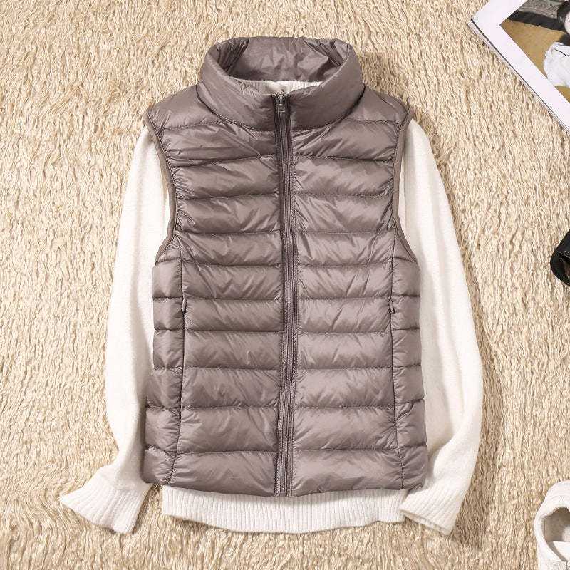 Kvinnors Gilet i Lätt Design av Högkvalitativt Tyg – Normal Passform för Skiktning, Finns i Storlekar S-3XL 1