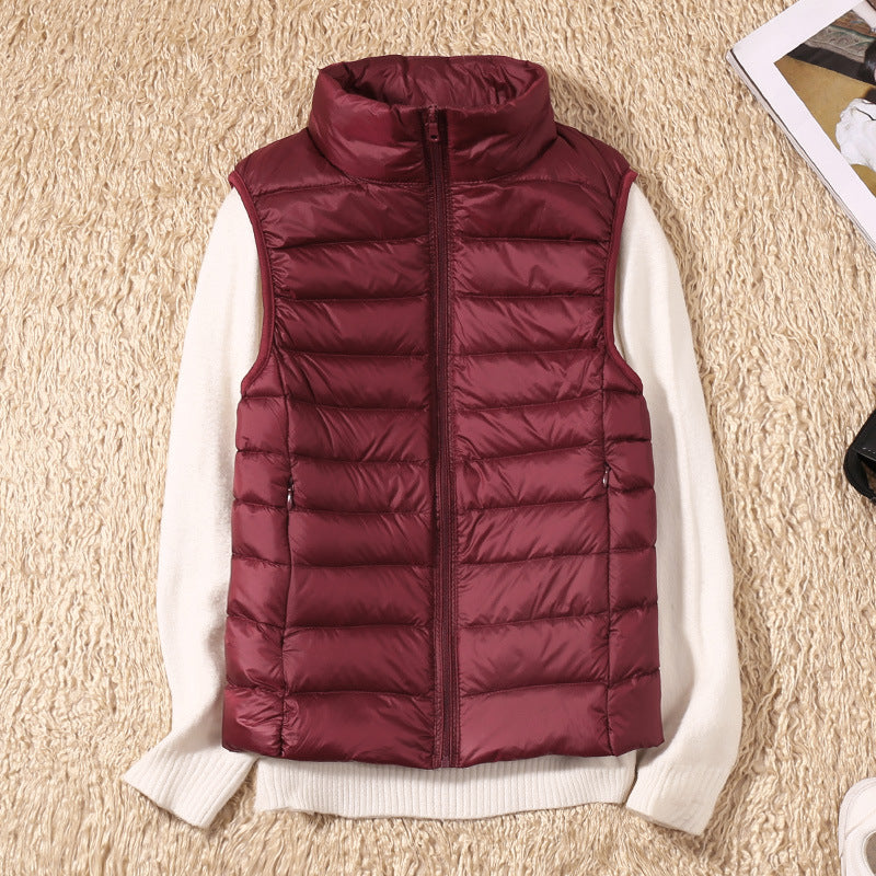 Kvinnors Gilet i Lätt Design av Högkvalitativt Tyg – Normal Passform för Skiktning, Finns i Storlekar S-3XL 12