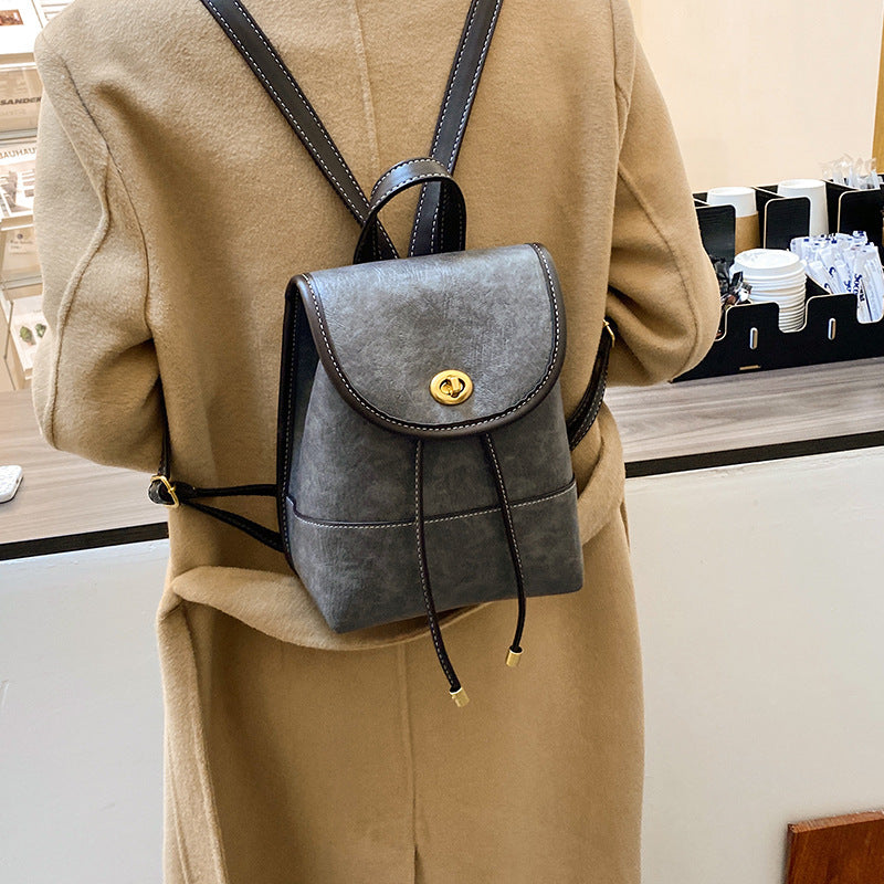 Dam Mini Ryggsäck Trendig PU-Läder-3