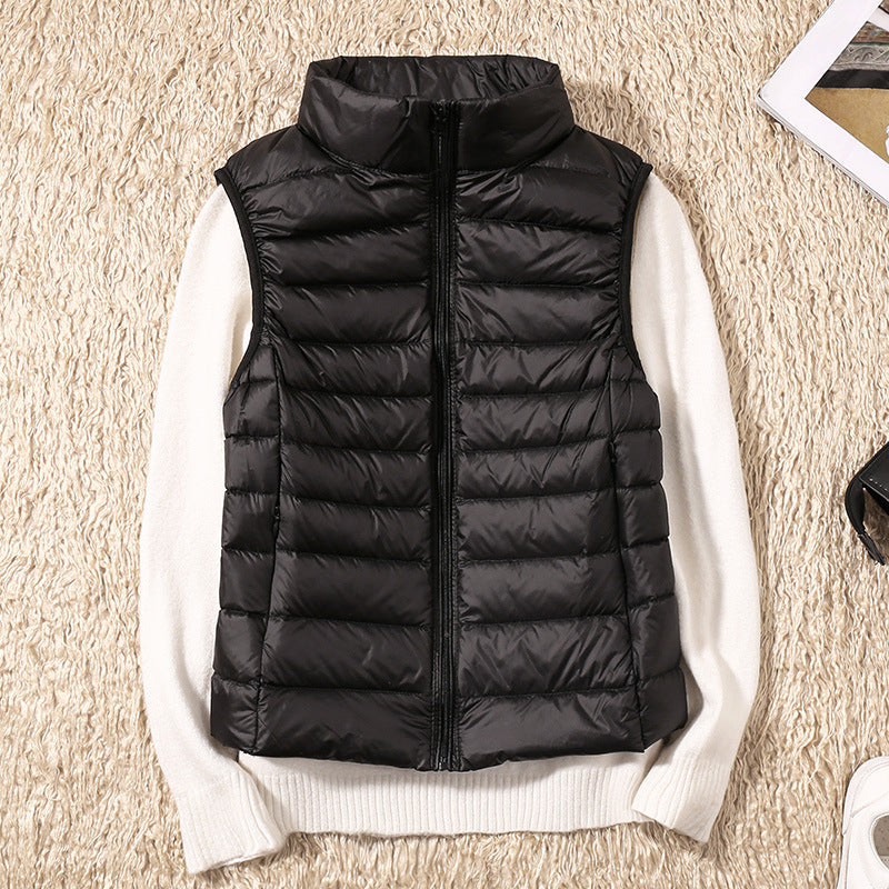 Kvinnors Gilet i Lätt Design av Högkvalitativt Tyg – Normal Passform för Skiktning, Finns i Storlekar S-3XL 3