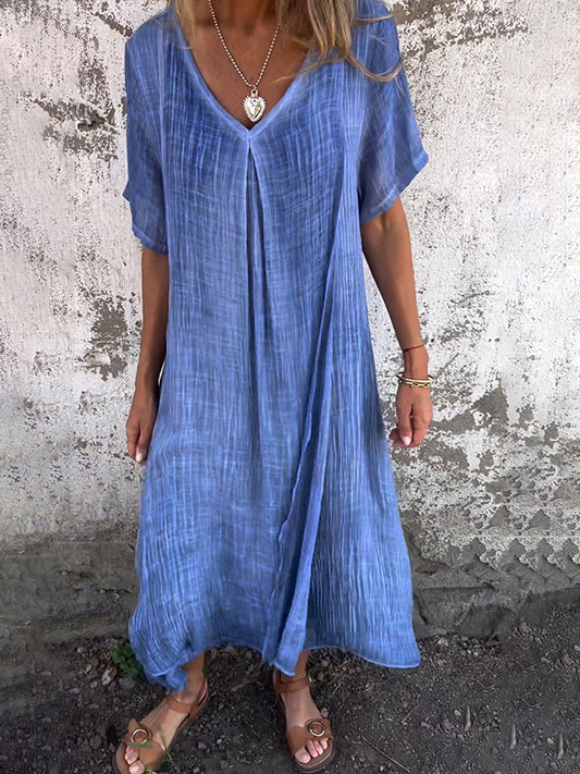 Fina Dam Klänningar Luftig Design Delikat Tyg-1