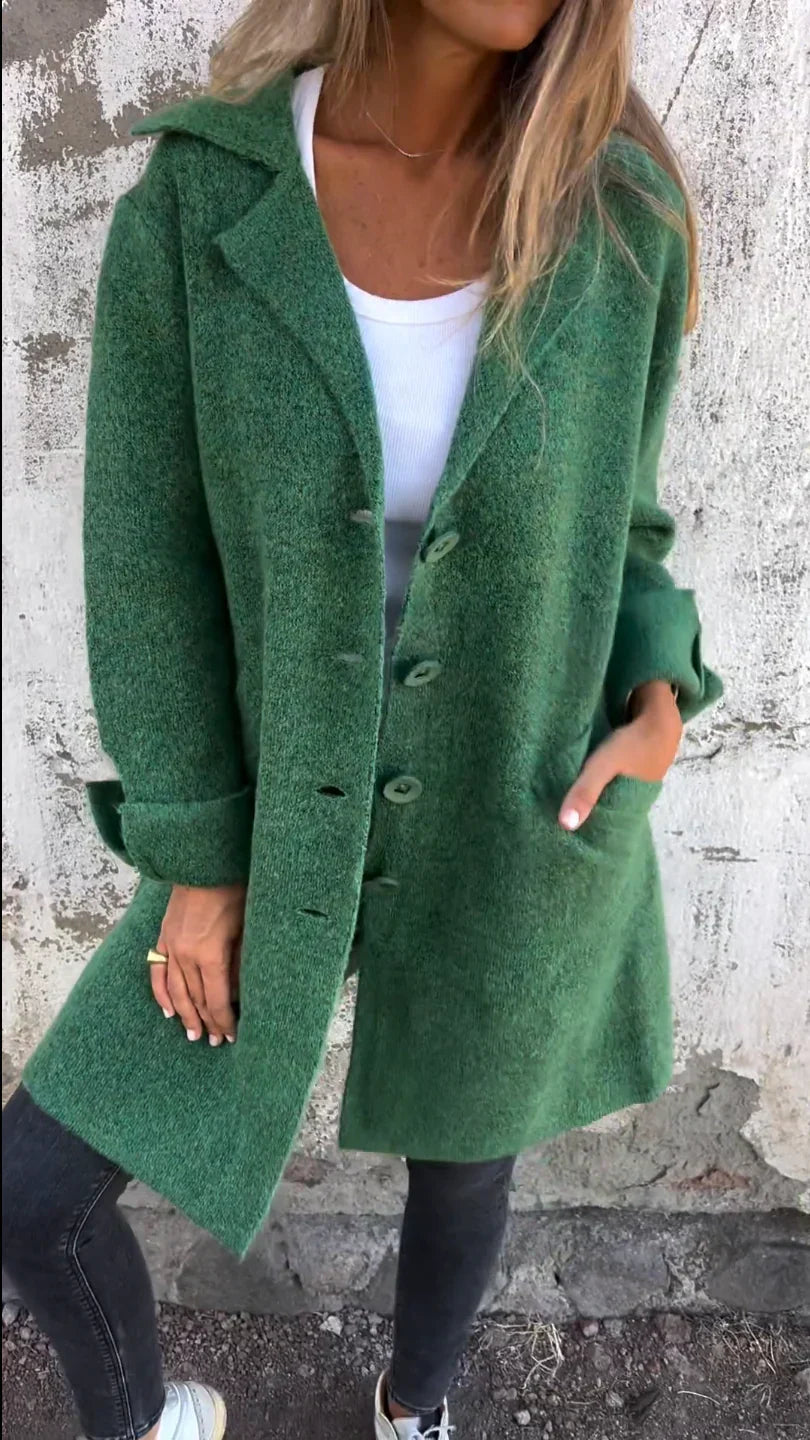 Dam Kappa Lång Vattenavvisande Med Reversibel Krage-5