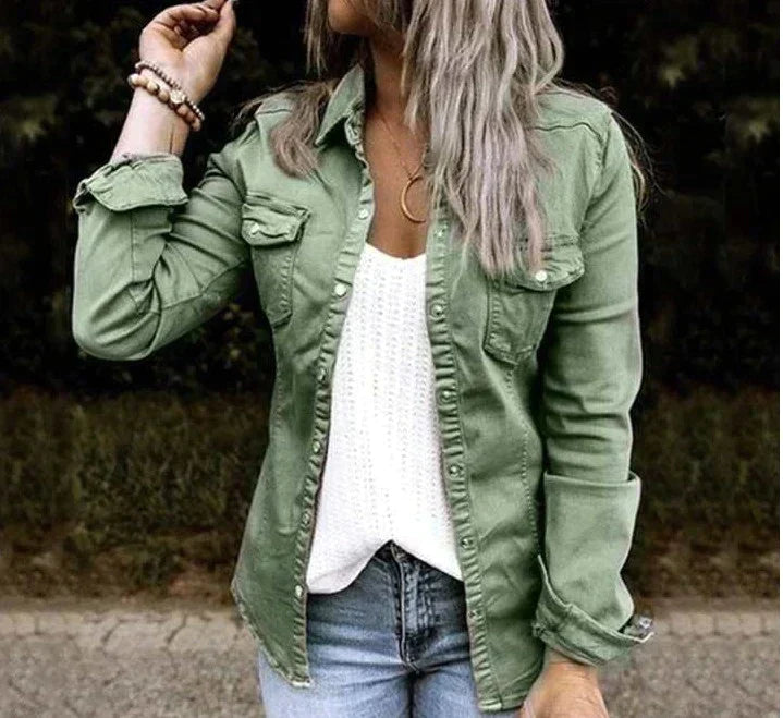 Variant image for Damjacka Avslappnad Denim Mjuk-16
