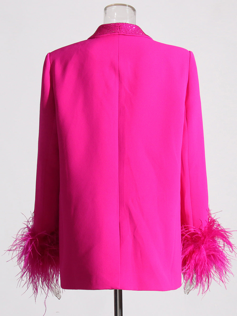 Kvinnors Kostym Elegant Polyester-6