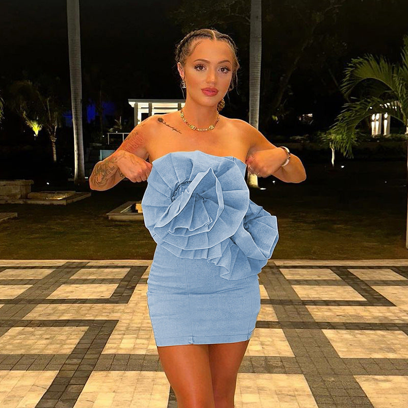 Blommig Höftrock för Dam i Polyester – Knälång, Elastiskt Midjeband, S-XL 6