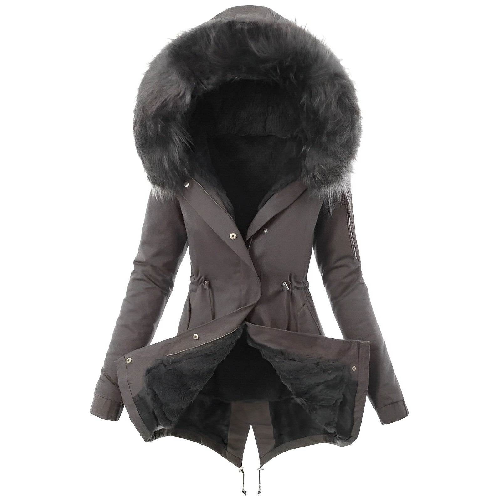 Variant image for Dam Vinterjacka Lång Isolerad Elegant Syntetisk-13