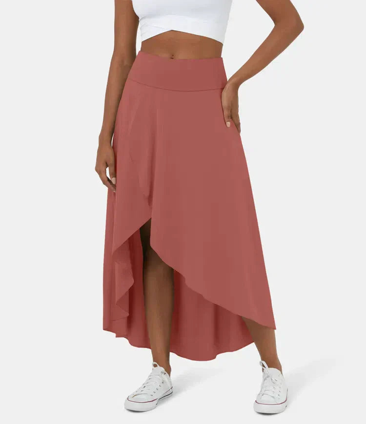 Variant image for Dam Midi Kjol med Inbyggda Shorts i 4-vägs Stretchmaterial-21