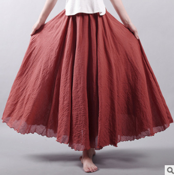 Variant image for Dam Maxikjol Boho Hög Midja Luftig Polyester-53