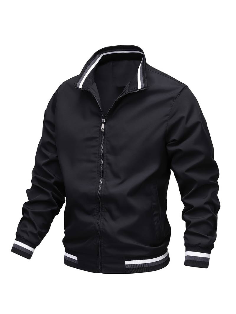 Variant image for Herrjacka Bomber Randig Polyester för Höst och Vår-31