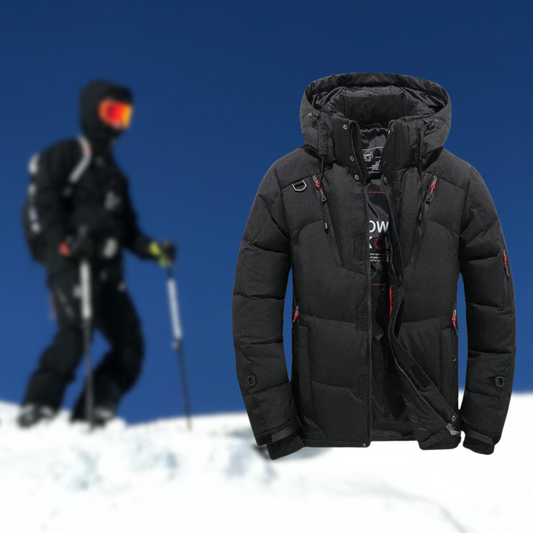 Herr Vinterjacka Parka Avtagbar Huva VattentÄlig Polyester-1