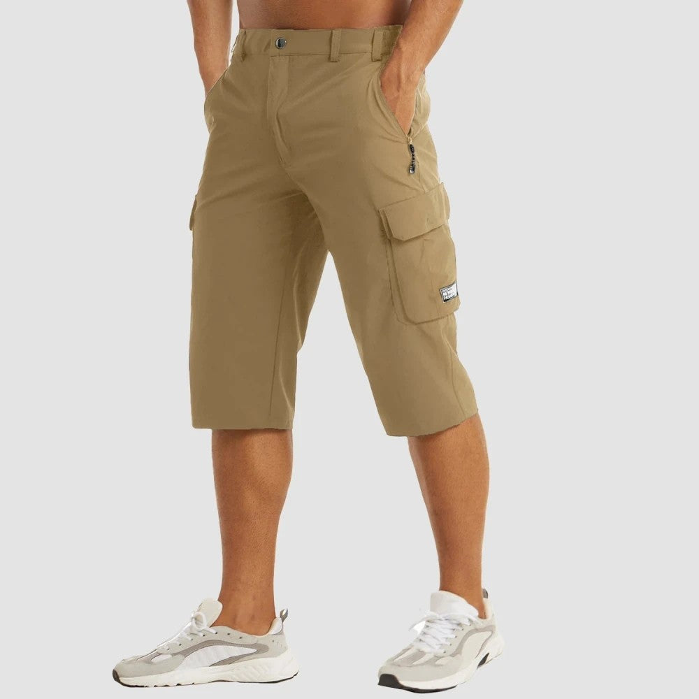 Dam Militärshorts Hög Midja Polyester-5