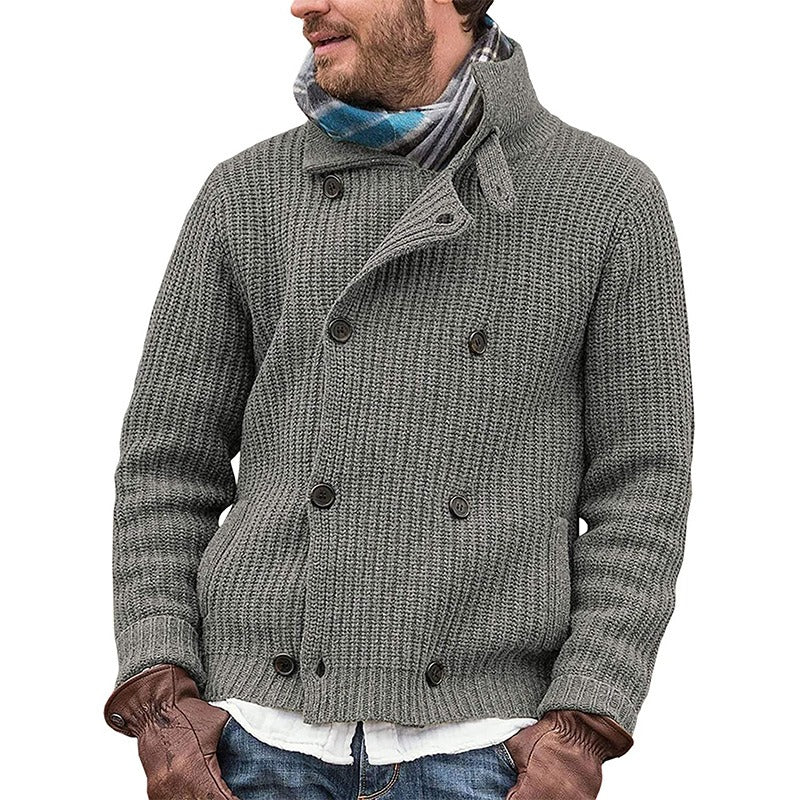 Variant image for Lång Kofta Dam Vintage Stil Mjuk Akrylblandning-1